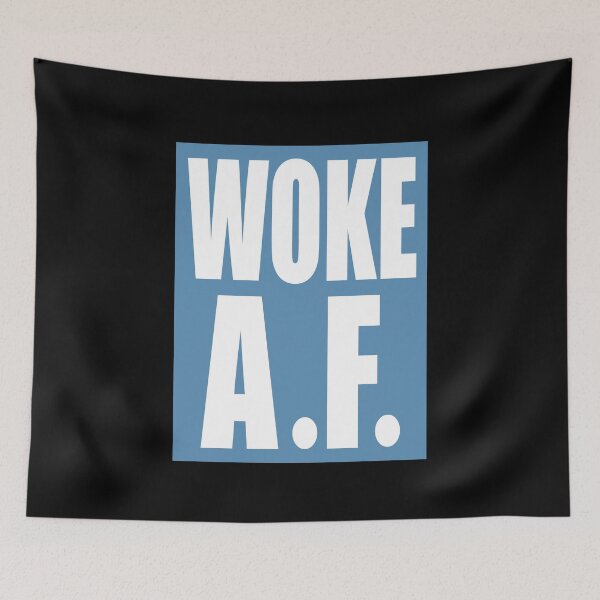 Item preview, Woke AF Funny Typeface Design designed and sold by chris-ellis-art.