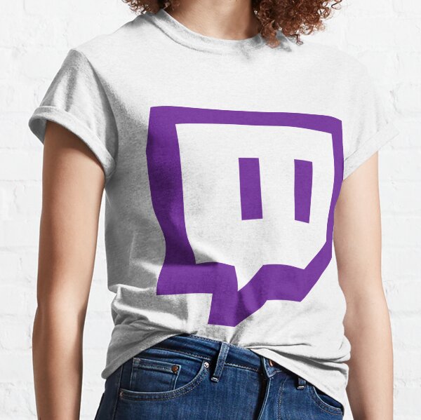 Twitch logo and back 01 t-shirt