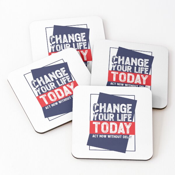 Item preview, Change Your Life Today, Act Now Without Delay - Get Inspire designed and sold by PixelGrafiks.