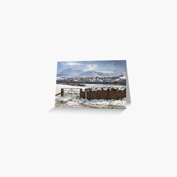 Island of Hoy from Stromness Orkney Mainland Northern Isles. Scotland. Greeting Card