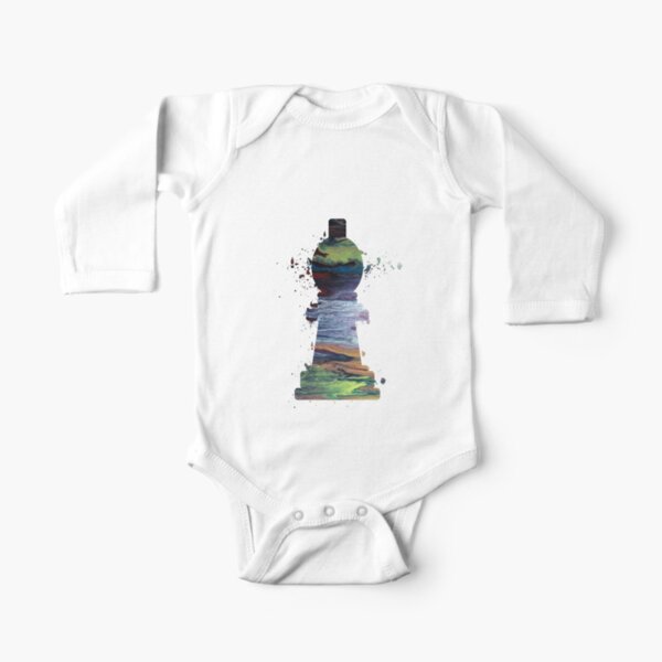 Chess - Bishop Long Sleeve Baby One-Piece
