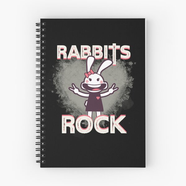 Item preview, Rabbits Rock! Party Bunny Heart Slogan designed and sold by CRHPOD20.