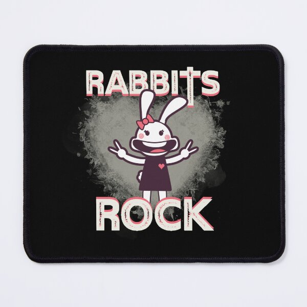 Item preview, Rabbits Rock! Party Bunny Heart Slogan designed and sold by CRHPOD20.