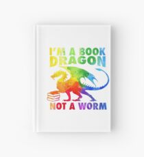 Ich bin ein Buch Drache im Regenbogen Acryl Farbe Splatter Notizbuch