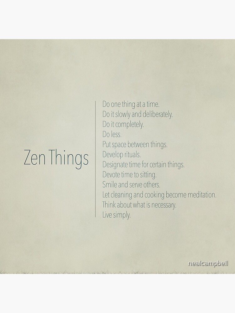 12-zen-things-poster-throw-pillow-for-sale-by-nealcampbell-redbubble