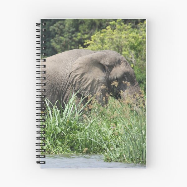 Item preview, Uganda Murchison Falls National Park Elephant Elephant Shore River River Grassland Nile designed and sold by eickys.