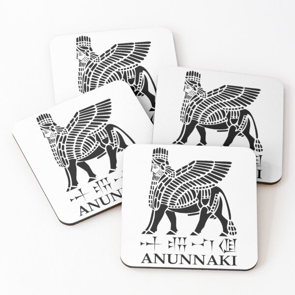Item preview, Anunnaki, Lamassu, Cuneiform Text, (BlackWhite)   designed and sold by nerdysquatchh.
