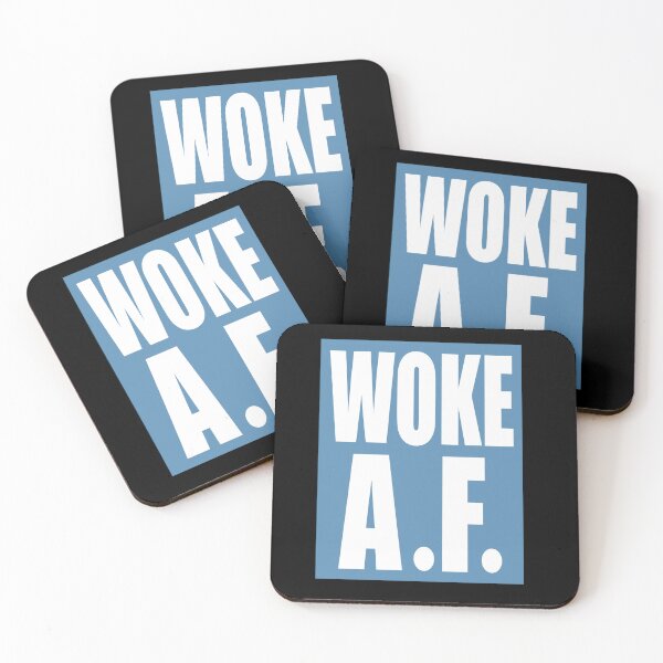Item preview, Woke AF Funny Typeface Design designed and sold by chris-ellis-art.