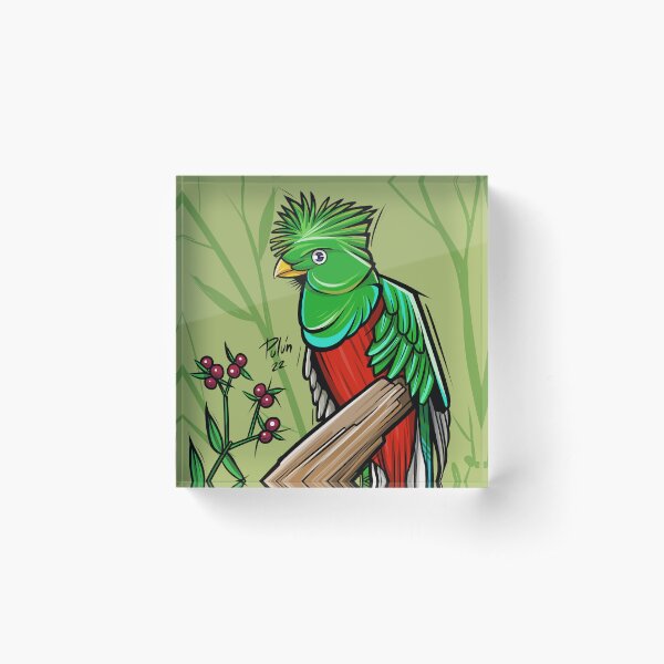 Quetzal Acrylic Block