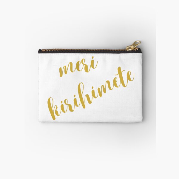 Aperçu de l'œuvre MERI KIRIHIMETE GOLD WHITE KIWI NOËL AOTEAROA NOUVELLE-ZÉLANDE créée et vendue par CreateShape.