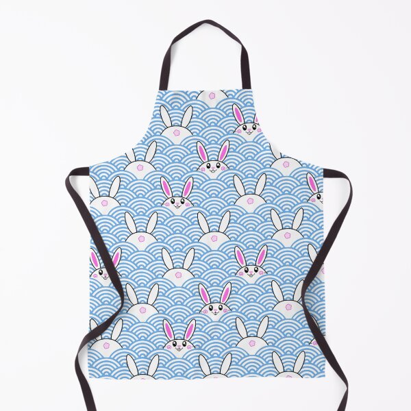 Item preview, Water bunnies (with cute fluffy butts lol) and waves | Chinese year of the rabbit designed and sold by mixMixtli.
