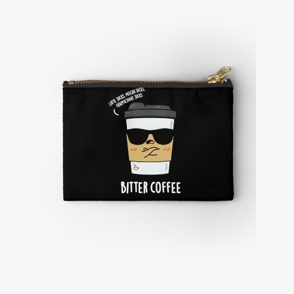 Item preview, Bitter Coffee Funny Drink Puns (Dark BG) designed and sold by punnybone.