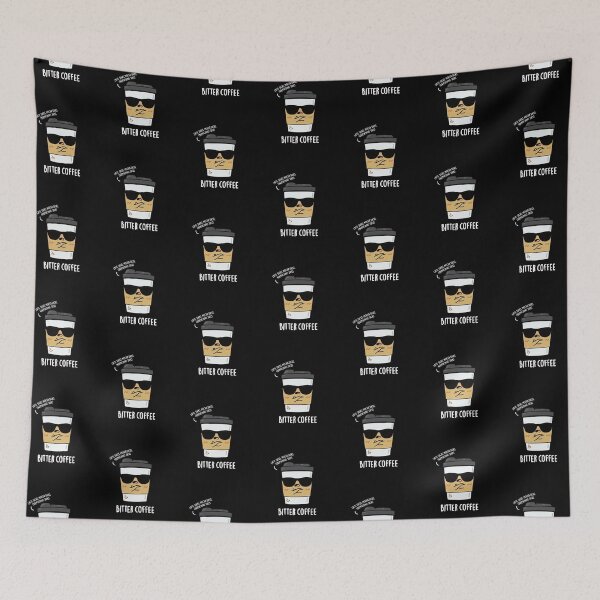 Item preview, Bitter Coffee Funny Drink Puns (Dark BG) designed and sold by punnybone.