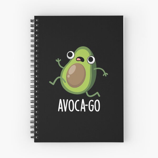 Item preview, Avoca-go Funny Avocado Puns (Dark BG) designed and sold by punnybone.