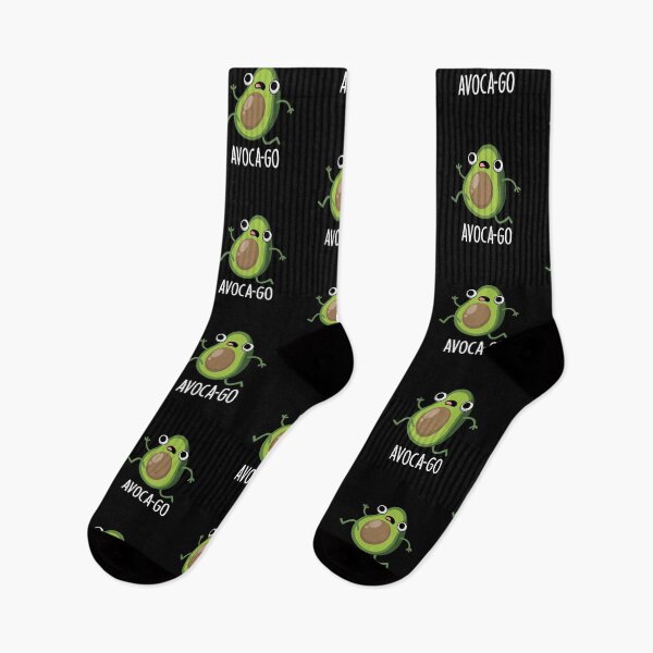 Item preview, Avoca-go Funny Avocado Puns (Dark BG) designed and sold by punnybone.