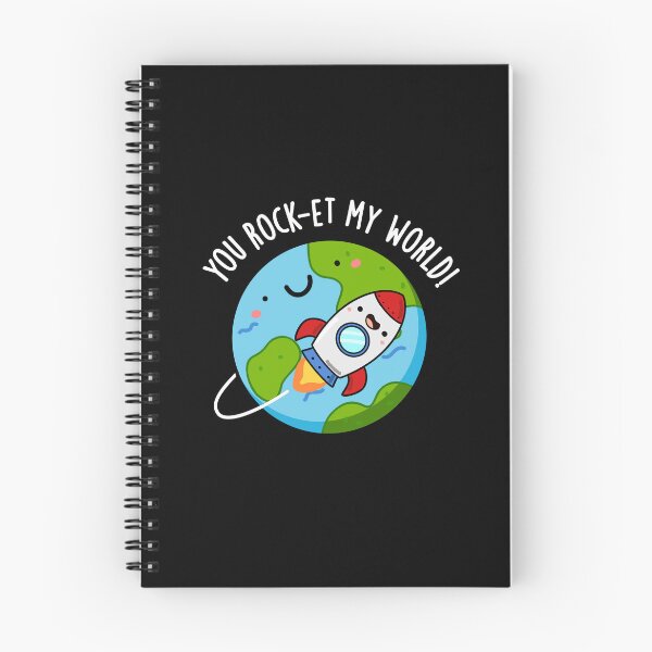 Item preview, You Rock-et My World Funny Rocket Puns (Dark BG) designed and sold by punnybone.