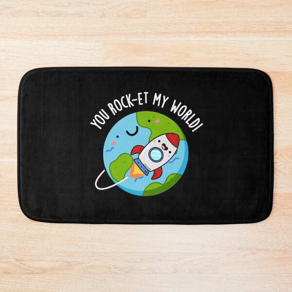 Item preview, You Rock-et My World Funny Rocket Puns (Dark BG) designed and sold by punnybone.