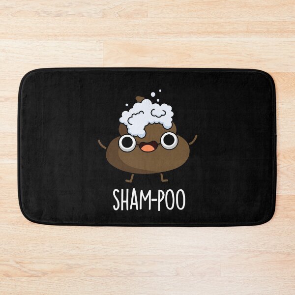 Item preview, Sham-poo With Shampoo Bubbles Funny Poop Puns (Dark BG) designed and sold by punnybone.