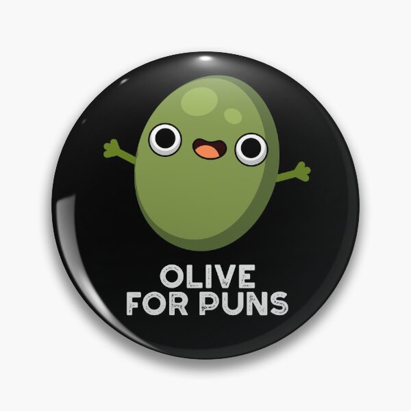 Item preview, Olive For Puns Funny Fruit Puns (Dark BG) designed and sold by punnybone.