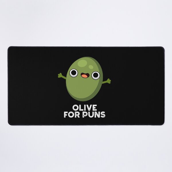 Item preview, Olive For Puns Funny Fruit Puns (Dark BG) designed and sold by punnybone.