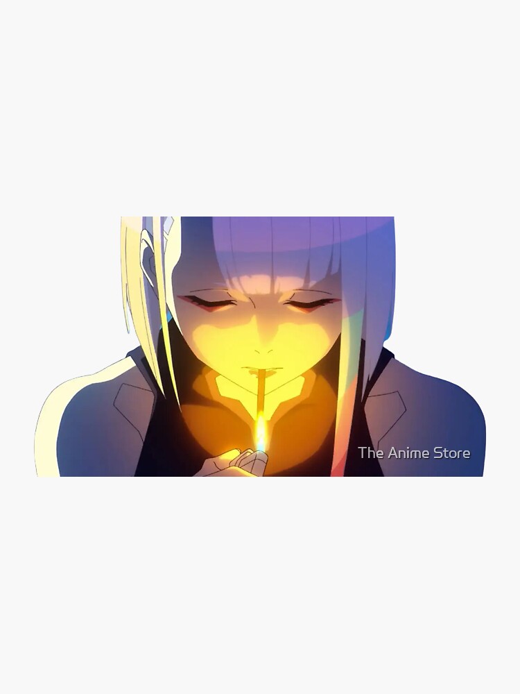 Cyberpunk Edgerunners Lucy Smoking Sticker For Sale By Hmalgez Redbubble 6589