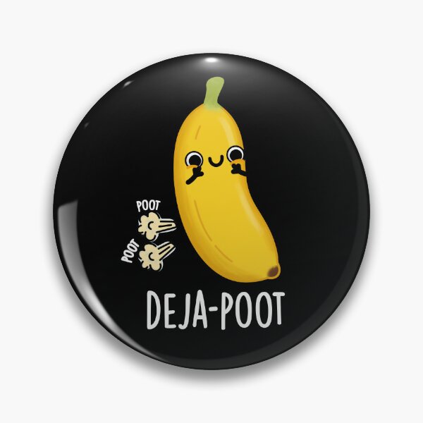 Item preview, Deja-poot Funny Banana Double Fart Puns (Dark BG) designed and sold by punnybone.