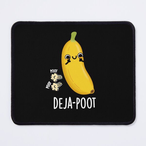 Item preview, Deja-poot Funny Banana Double Fart Puns (Dark BG) designed and sold by punnybone.