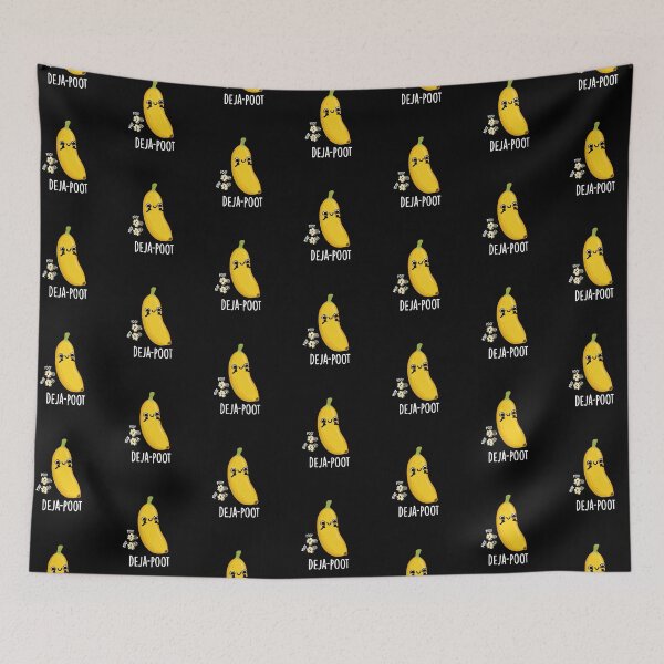 Item preview, Deja-poot Funny Banana Double Fart Puns (Dark BG) designed and sold by punnybone.