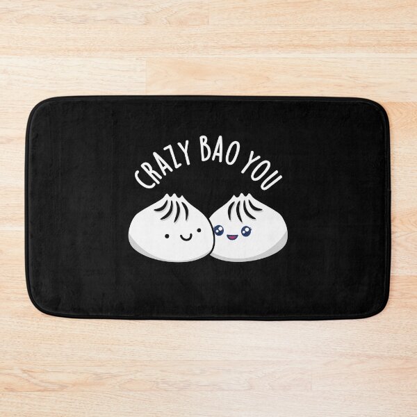 Item preview, Crazy Bao You Funny Dimsum Puns (Dark BG) designed and sold by punnybone.