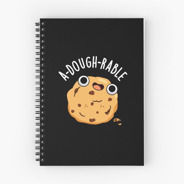 Item preview, A-dough-rable Funny Cookie Puns (Dark BG) designed and sold by punnybone.