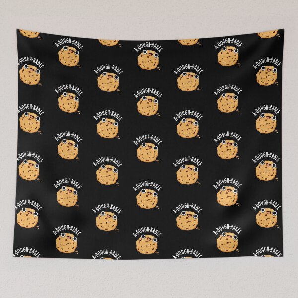 Item preview, A-dough-rable Funny Cookie Puns (Dark BG) designed and sold by punnybone.