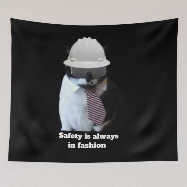 Item preview, Safety is always in fashion, Vincent the safety cat designed and sold by SpiethEileen.