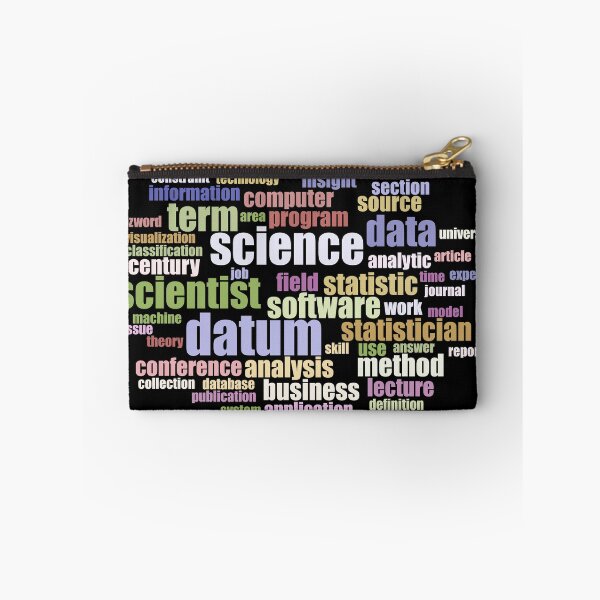 Artikelvorschau, Data Science Design - Wortwolke der Schlüsselbegriffe farbig entworfen und verkauft von geeksta.