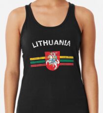 Litauisches Flaggen-Hemd - litauisches Emblem u. Litauen-Flaggen-Hemd Tanktop für Frauen