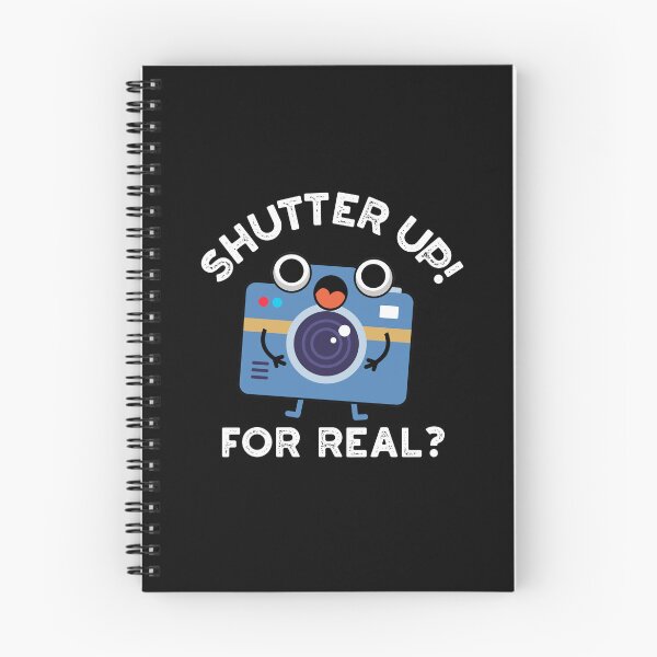 Item preview, Shutter Up For Real Funny Camera Puns (Dark BG) designed and sold by punnybone.