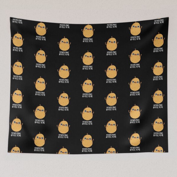 Item preview, Potato Puns A-peel To Me Funny Potato Puns (Dark BG) designed and sold by punnybone.