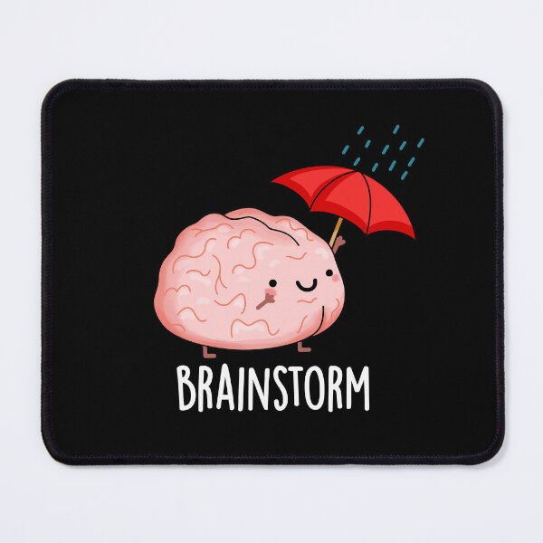 Item preview, Brain Storm Funny Anatomy Puns (Dark BG) designed and sold by punnybone.