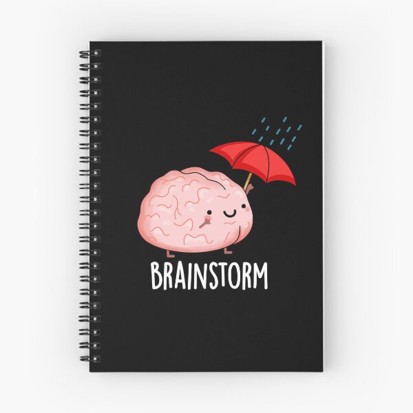 Item preview, Brain Storm Funny Anatomy Puns (Dark BG) designed and sold by punnybone.
