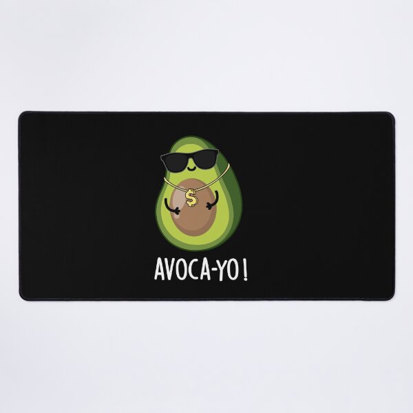 Item preview, Avoca-yo Cool Funny Avocado Puns (Dark BG) designed and sold by punnybone.