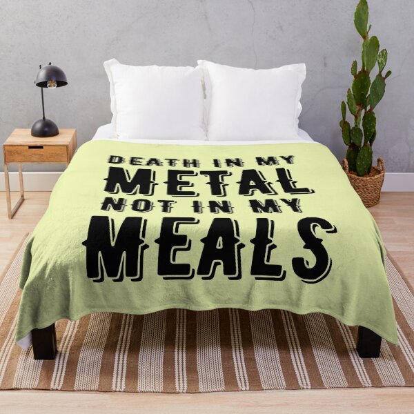 Item preview, Death In My Metal Not In My Meals For Vegan Music Lovers And Vegetarians On World Vegetarian Day designed and sold by Funwithmusic.