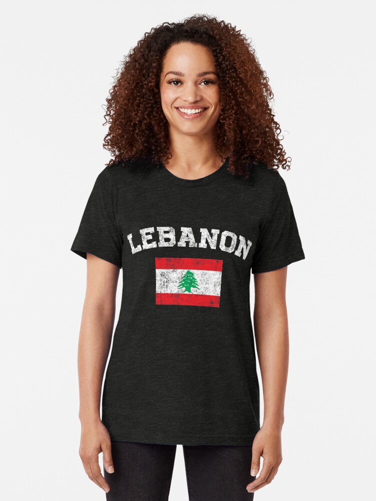 "Lebanese Flag Shirt Vintage Lebanon TShirt" Tshirt by ozziwar