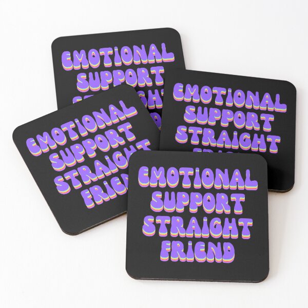 Item preview, Emotional Support Straight Friend designed and sold by wickedsticker.
