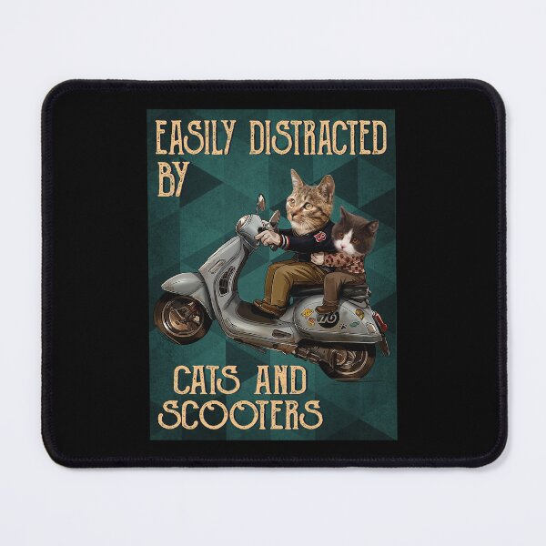 Item preview, Easily Distracted By Cat And Scooters designed and sold by laibgomerj.