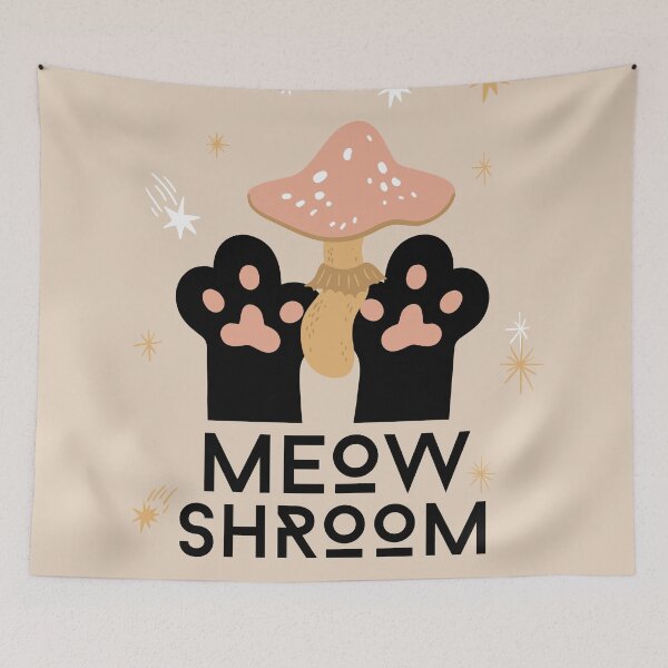 Item preview, Meow Shroom | Fun Mushroom Cat designed and sold by DevlynnDesigns.