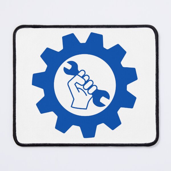 Item preview, Blue mechanics logo designed and sold by Himarooma.