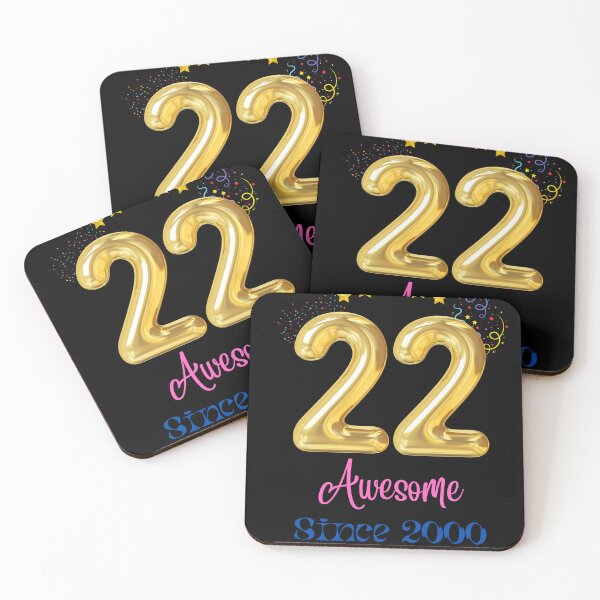 Item preview, Awesome since 2000 happy 22th birthday for boys girls  designed and sold by Selvadesigns.