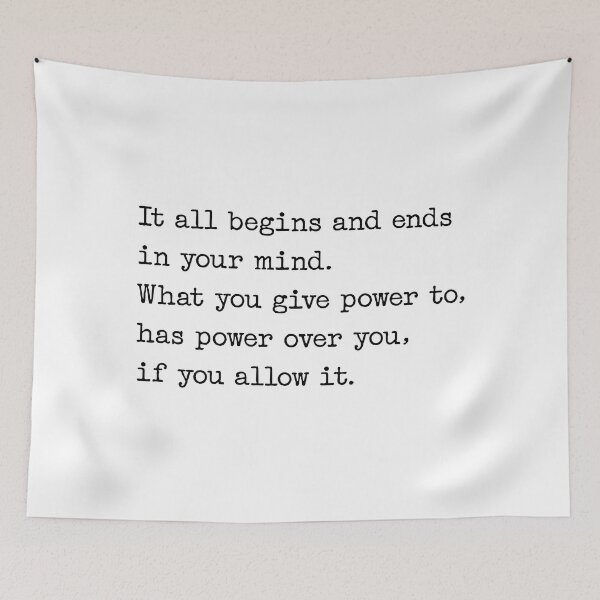 Item preview, It all begins and  ends in your mind designed and sold by lunacarter.