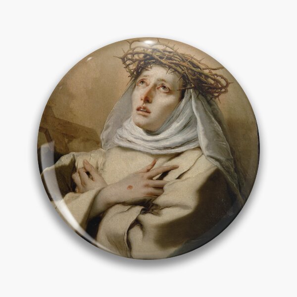 Item preview, St. Catherine of Siena - round designed and sold by ISBrunning.