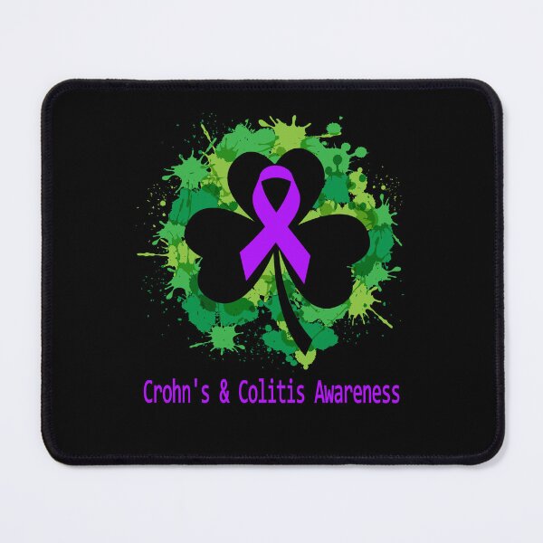 Item preview, Crohn's & Colitis Awareness Clover Ribbon Happy Patricks Day Support Crohn's & Colitis Warrior Gifts designed and sold by Tammyilaria.