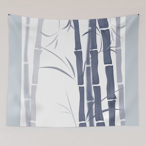 Item preview, Bamboo . Blue and white .  designed and sold by fuzzyfox.